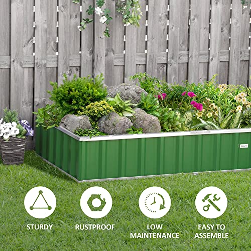 Jardinière surélevée en métal durable pour potager productif de légumes