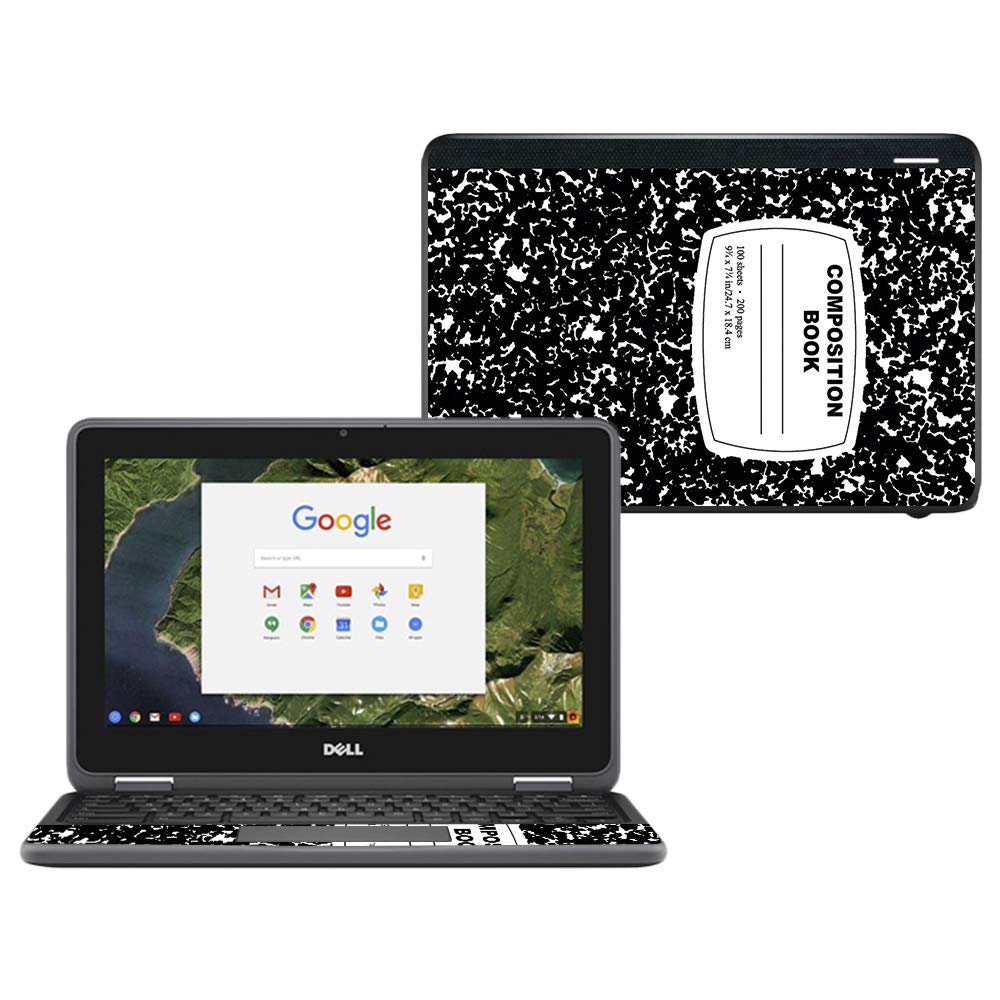MightySkins Vinyl Decal Skin For Dell Chromebook 11 3189 - Composition Book Design, Protective Wrap