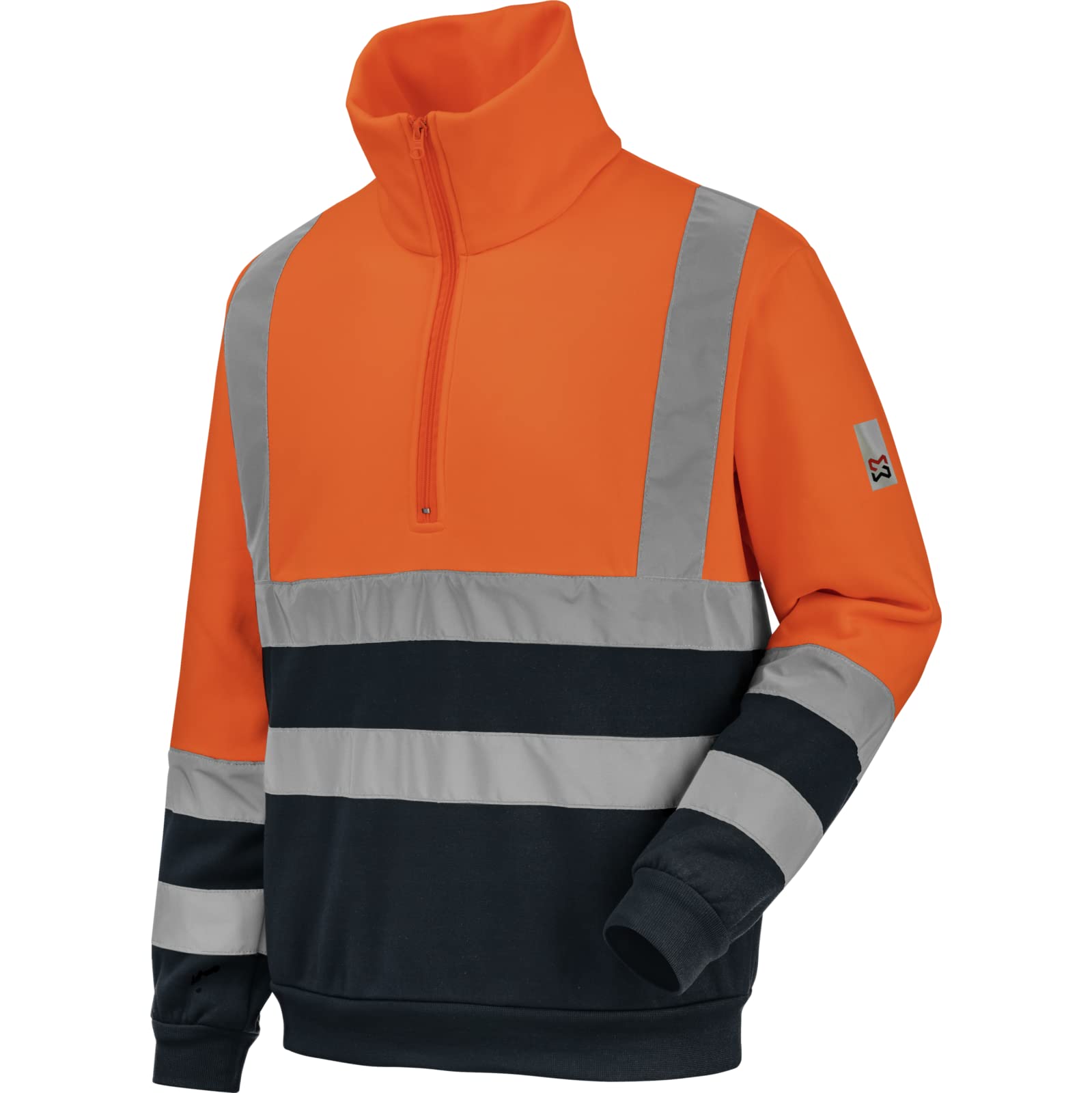 WüRTH MODYF Sweat de Travail zippé Haute VISIBILITE Lumen Orange/Marine