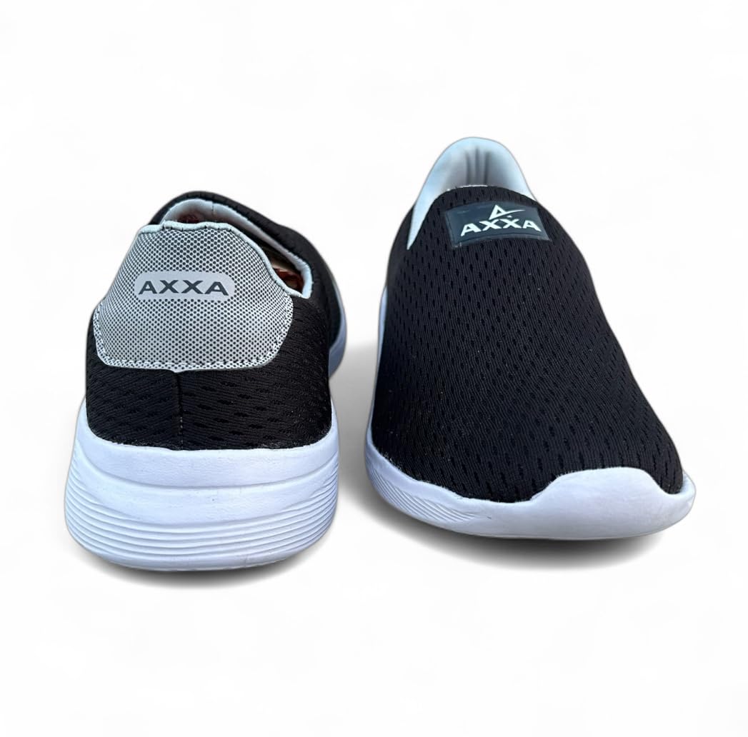 AXXA Men's Walking and Running Shoes | Eva Sports Shoes for Men (OXYFIT) (Black, UK Footwear Size System, Adult, Men, Numeric, Medium, 9) 2