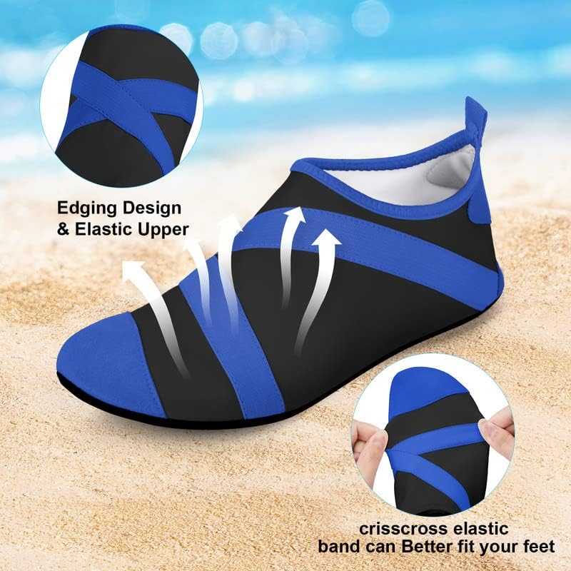 Water Shoes, Barefoot Aqua Shoes, Quick Drying Lightweight Shoes Non Slip, for Beach Swim Surf Women Men3