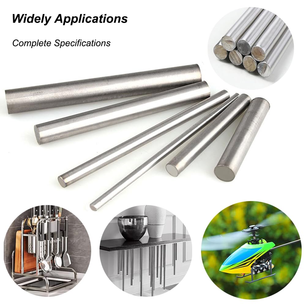 Aste rotonde in acciaio inossidabile 304, diametro 13 mm, lunghezza 250 mm, per industria e fai da te