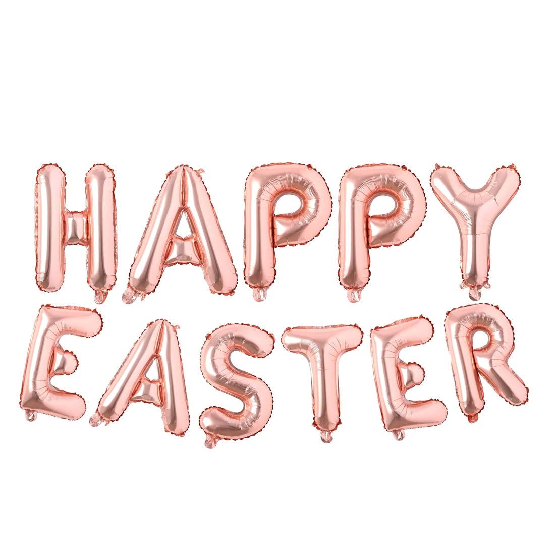 Atpata Funky HAPPY EASTER Text 16 INCH Foil Balloon (Rose Gold)