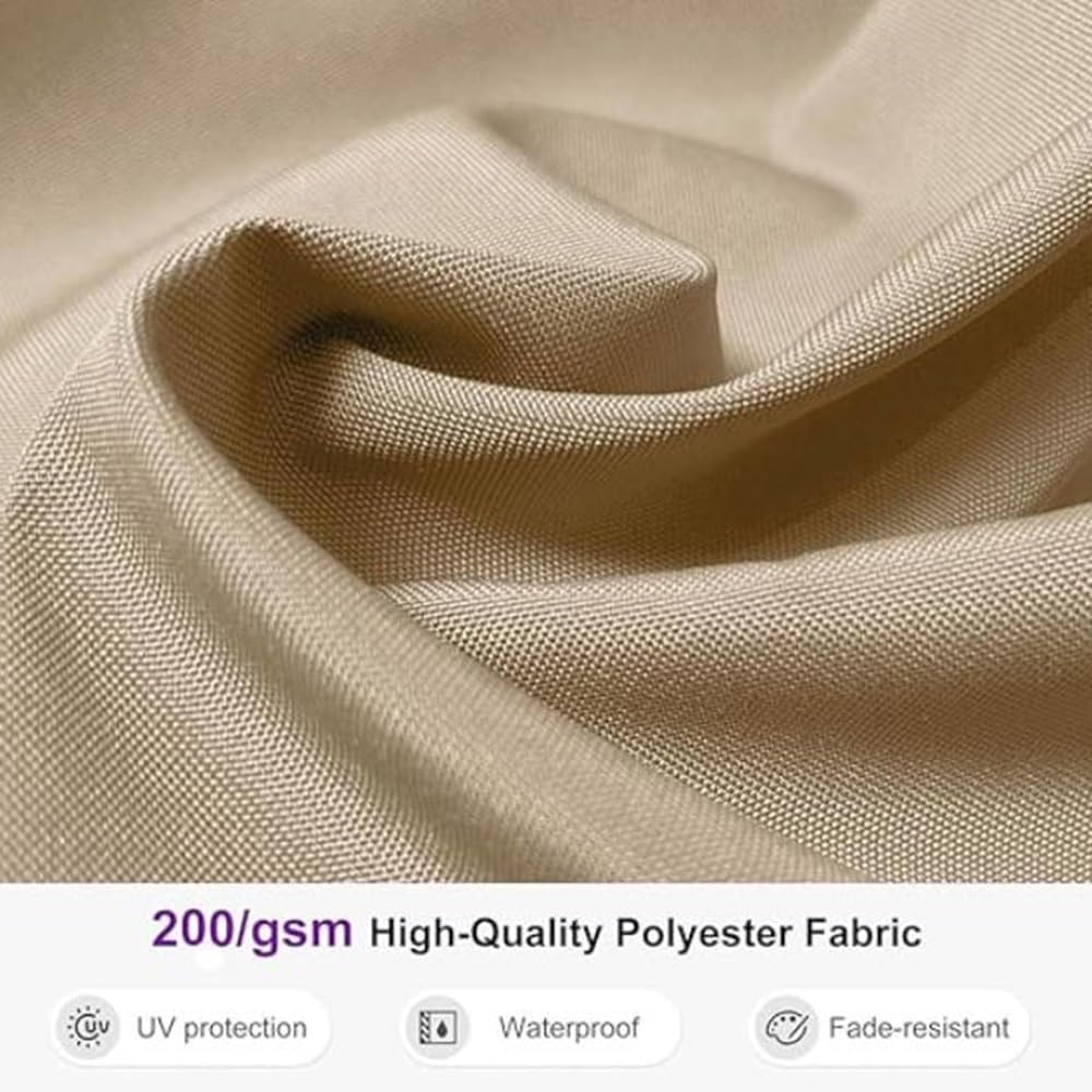 10ft 11.5ft Patio Umbrella Replacement Canopy Top Round Cantilever Umbrella Replacement Fabric 8 Ribs Market Umbrella Canopy Offset Umbrella Cover(Top,300cm (9.8ft))