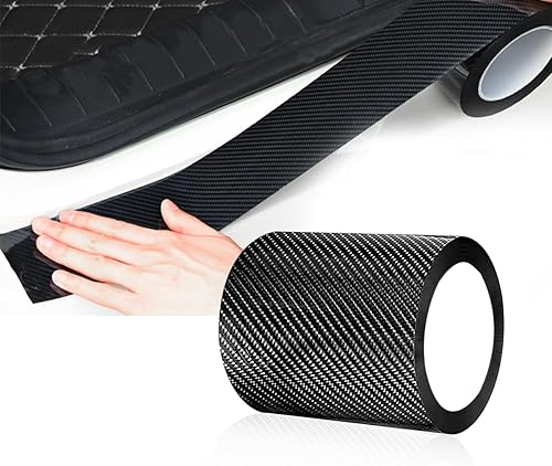 Protector de borde de puerta de automóvil, protector de película de fibra de carbono 5D, adhesivo decorativo anticolisión automotriz, accesorios