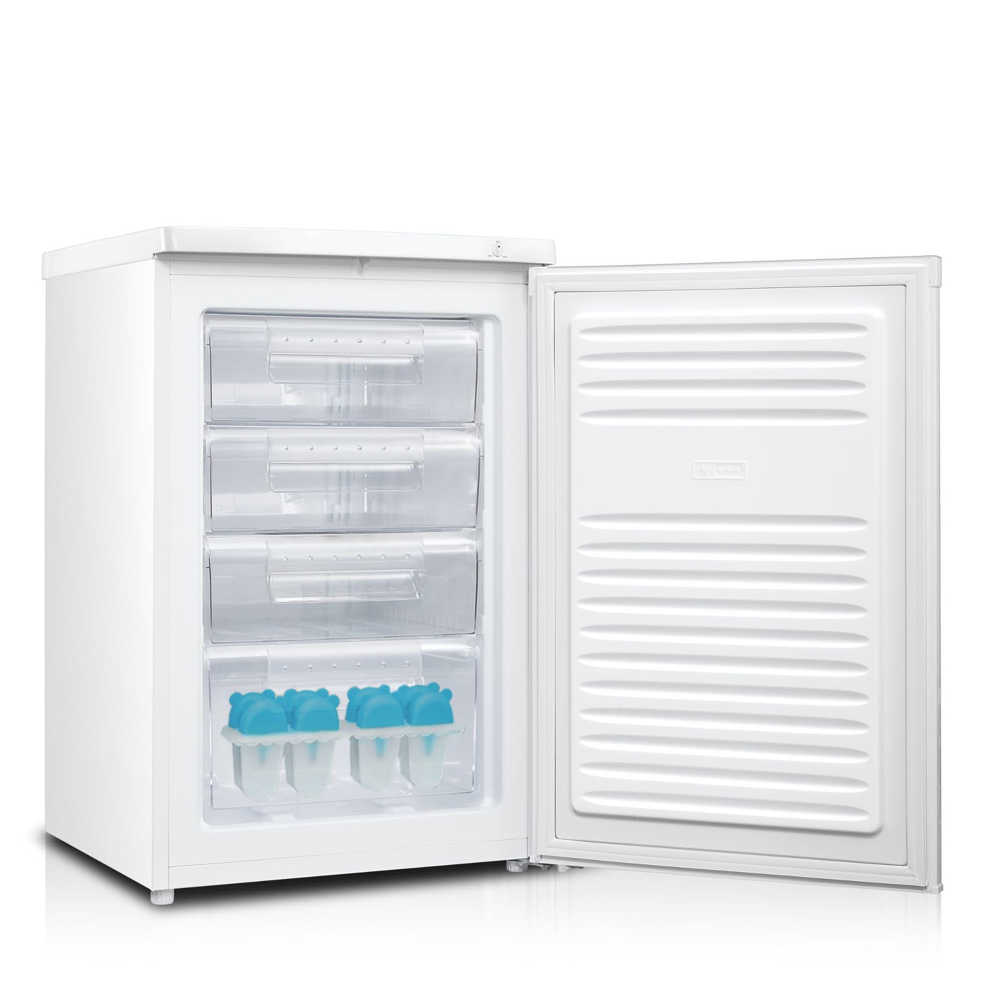 Under Counter Freezer - 91L Freezer, 85CM Height, 55CM Width, Quiet 40 dB Operation, Freestanding Design, White, Ideal For Smaller Homes & Apartments - RF01UCFR91W01 - 4