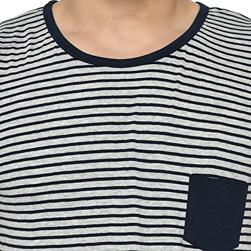 Image of RIGO Men's Striped Slim Fit Vest (SD02201038 Grey