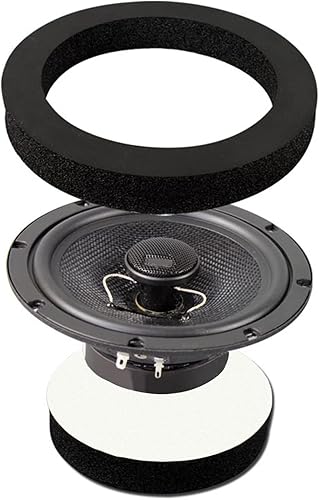 Miniatura 7 de 4 unids 6.5 pulgadas altavoz de coche Bass puerta Trim aislamiento de sonido audio audio sonido sonido autoadhesivo coche altavoces anillos