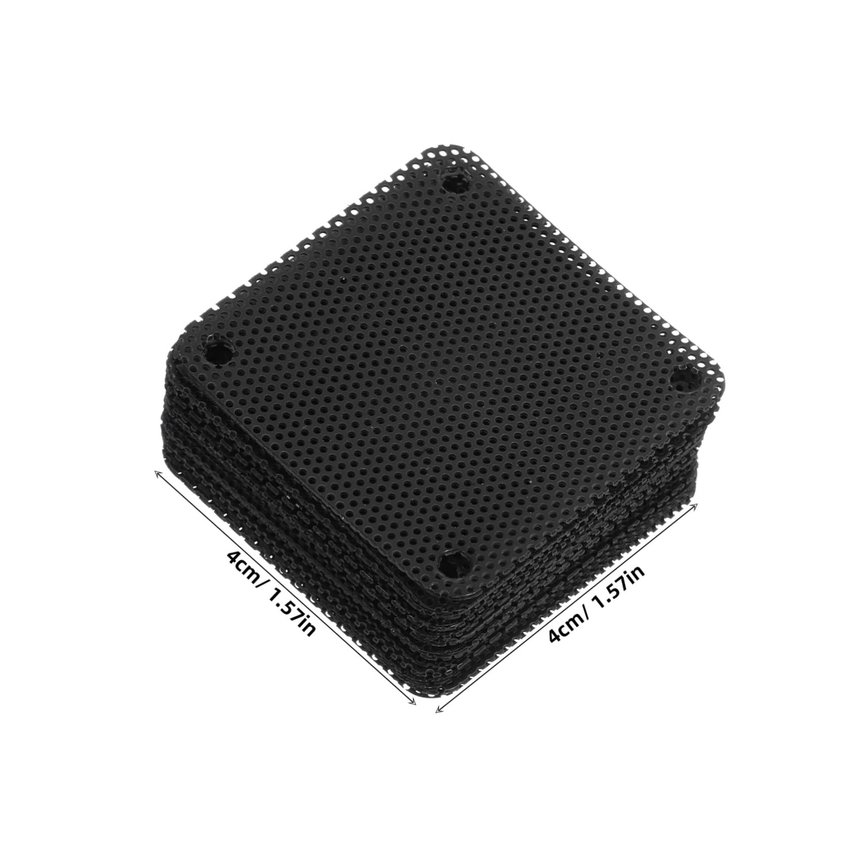 KICHOUSE 20pcs Cooler Fan PVC Strainer Mesh for Computer Cooling Fans and Dirt for Home Chassis and Electronic Devices