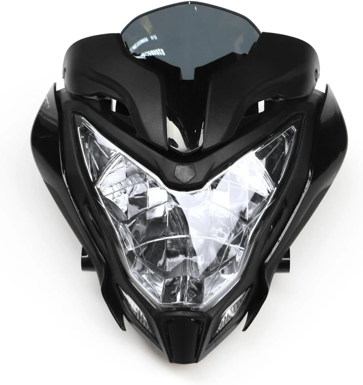 Fit For BAJAJ PULSAR 150 Pulsar 200 2015-2019 Headlight Assembly Light W/Bulb Headl Motorcycle Head amp(Black)