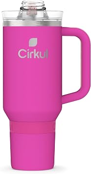 Cirkul 40oz. Brink Stainless Steel Tumbler with Handle, All-Day StrawSipTM, Double-Wall Insulated
