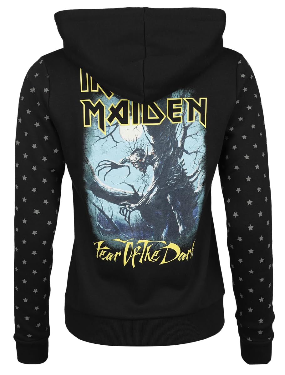 Iron Maiden Fear of The Dark Frauen Kapuzenjacke schwarz Band-Merch, Bands