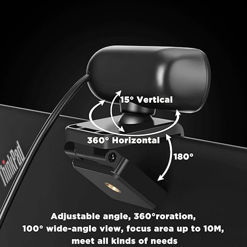 Miniatura 3 de Cámara web de transmisión con micrófono para PC de escritorio, portátil, Mac, cámara web USB Plug and Play para enseñanza en línea, clases de