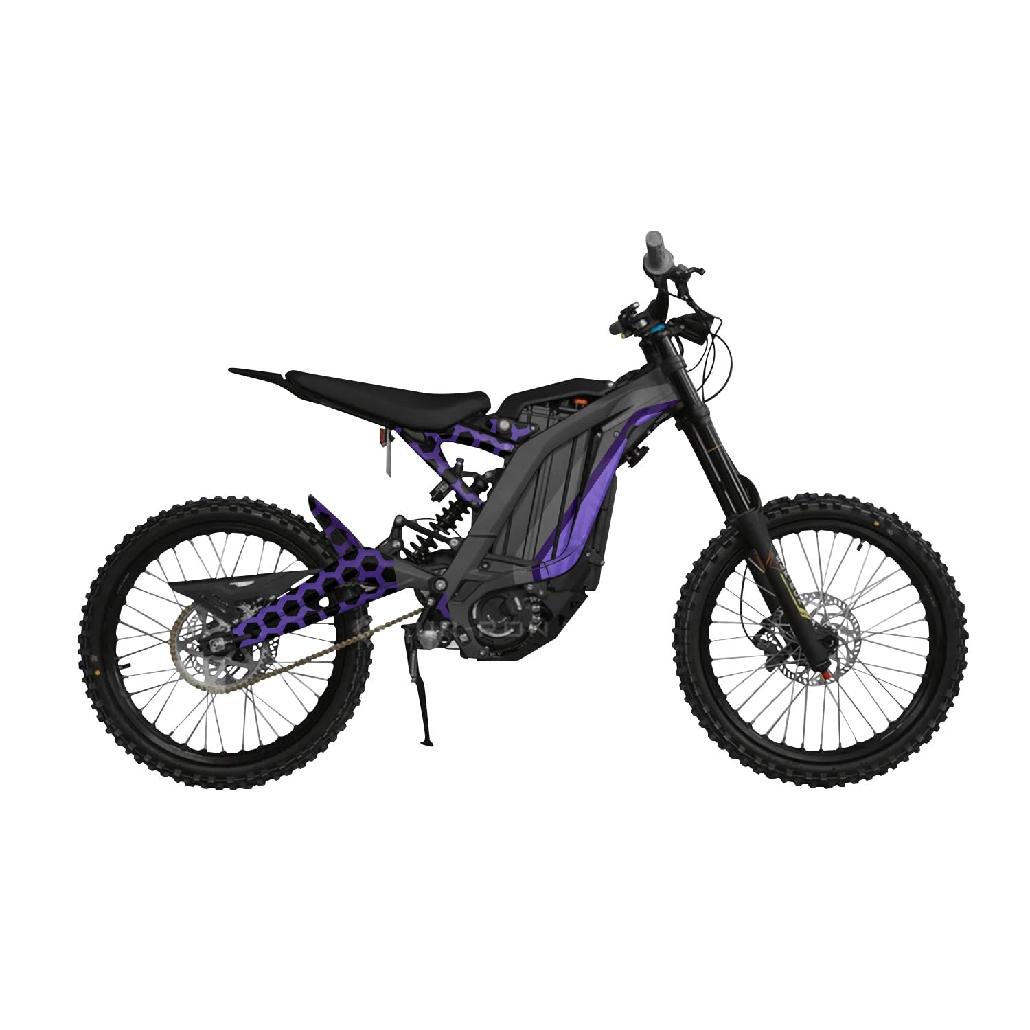 Surron Light Bee Graphics Kit Wrap - Hex Purple - Sur-Ron Skin - Premium 3M Vinyl Protective Wrap Decal Cover - Easy to Apply | Crafted in The USA by MightySkins