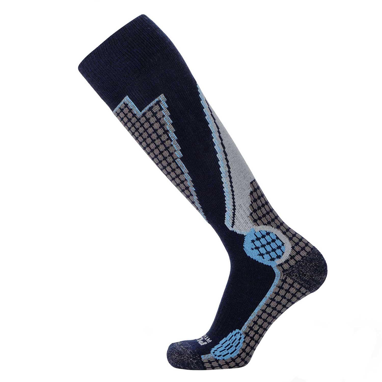 Pure Athlete High Performance Wool Ski Socks - Thermal Warm Merino Wool OTC Sock, Men Women
