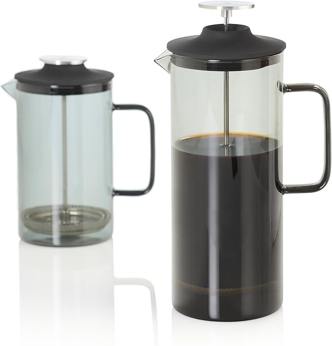 Cafetera Prensa Francesa Manual con Filtro de Acero Inoxidable - 1 Litro miniatura 6