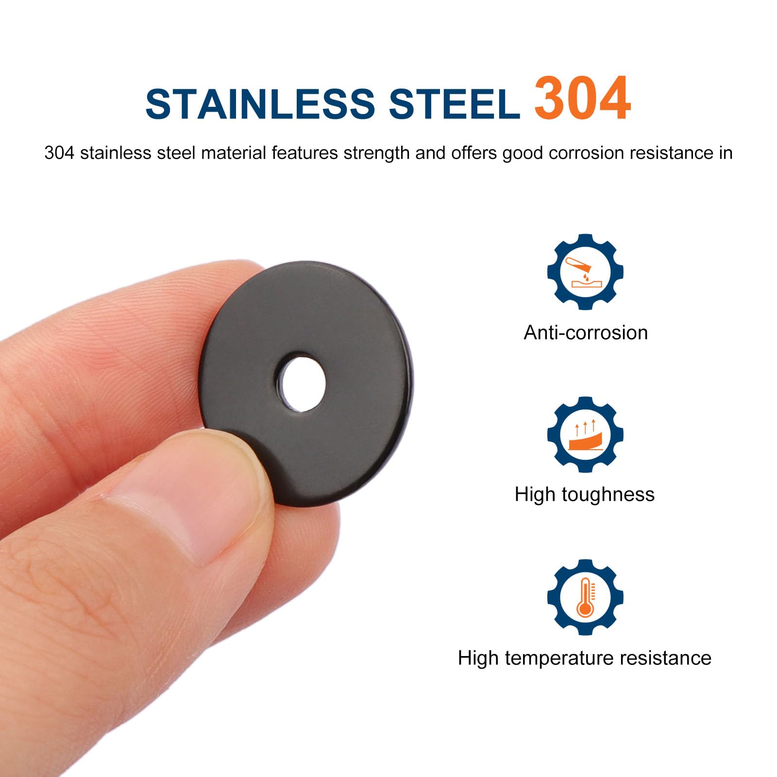 Stainless Steel Fender Washers - 100 Pack -4