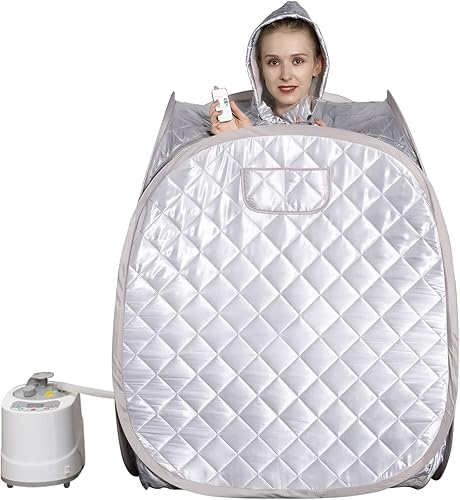 Smartmak - Kit de sauna portátil de cuerpo completo para una persona, para uso casero, tienda de campaña tipo spa, incluye vaporizador de 2 litros