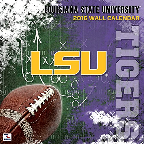 Turner LSU Tigers 2016 Team Wall Calendar, September 2015 - December 2016, 12 x 12