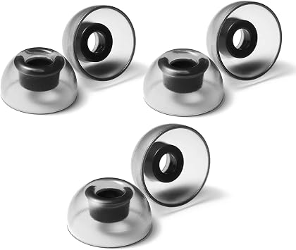 AZLA SednaEarfit Crystal for TWS Size M/ML/L 3Pairs - Replacement Earbud Tips - Eartips for Noise Cancelling Headphones - for Galaxy Buds 2 Pro/Airpods Pro/Beats Power Beats Pro/Skullcandy
