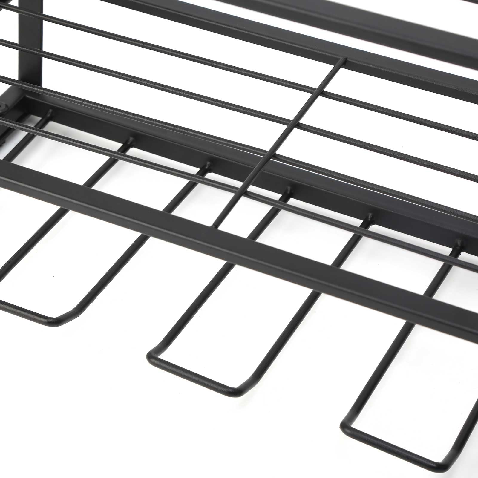 Organizador de herramientas de montaje en pared, estantería de herramientas de 4 niveles para destornillador inalámbrico, soporte para herramientas para garaje y taller, de hierro resistente