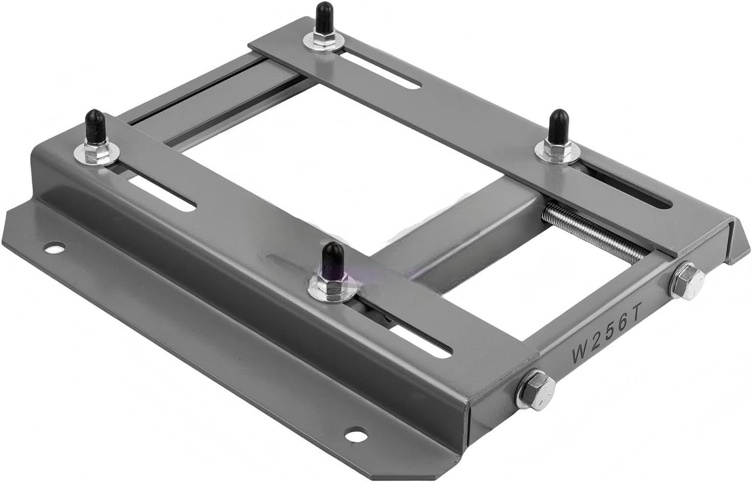 256T Frame Electric Motor Base - for Electric Motor Parts / Accessories - W256T Heavy Duty Frame Mounting Plate - Grey Solid Steel Construction Fully Adjustable