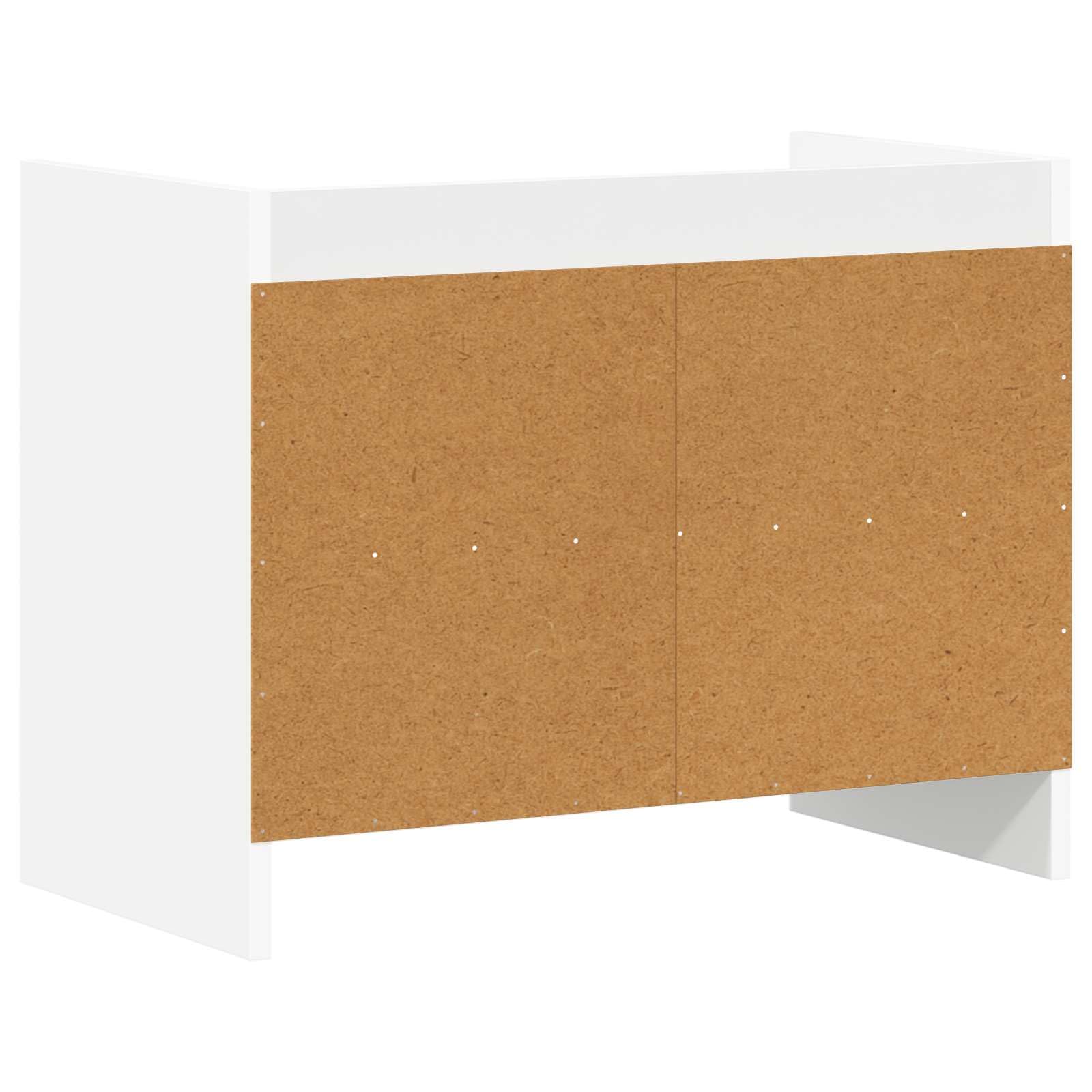Mobile TV 60 x 33 x 47 cm, bianco, con 2 scomparti