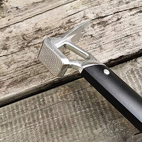 DECDEAL Martelo de acampamento ao ar livre de liga de alumínio Martelo multifuncional Equipamento de