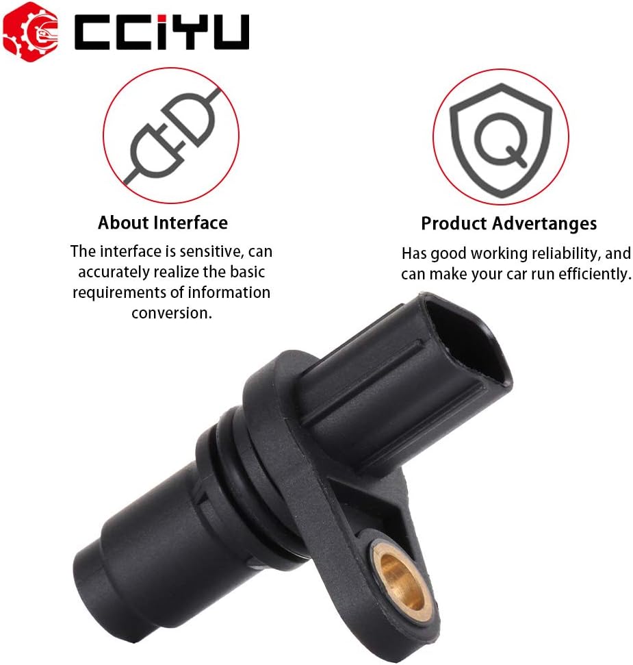 CCIYU Cam Camshaft Position Sensor Fit for Toyota, for Lexus, for Scion - for Camry Avalon for Highlander Matrix for Tacoma ES350 RX350 LX570 NX300h iQ tC xD Camshaft Sensor 90919-0506