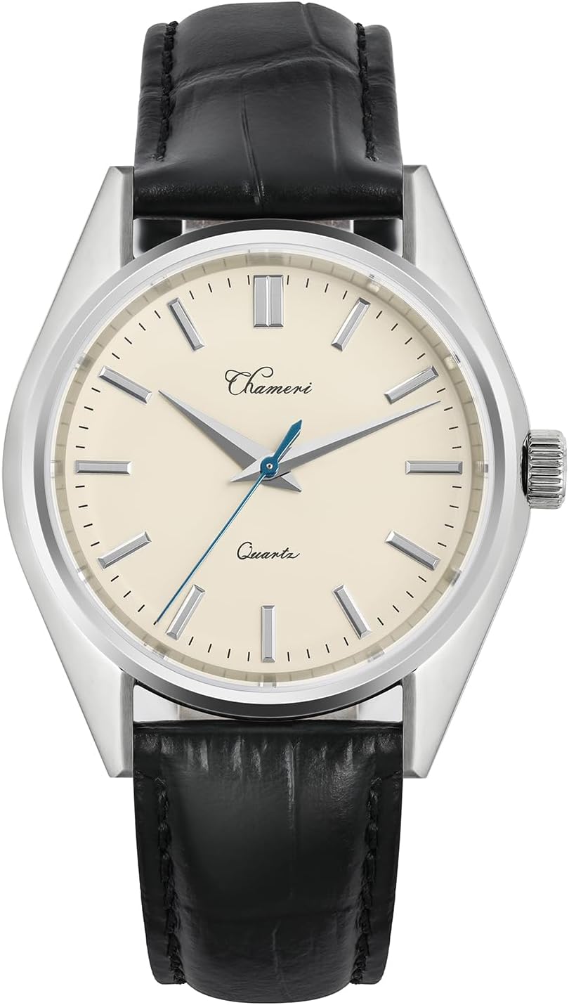Chameri 40MM Mens Watches with Leather Band, VH31 Philippines | Ubuy