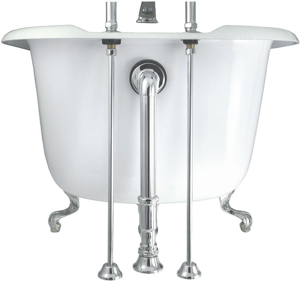 Elizabethan Classics ECSSLPB Model SSL Straight Bath Supplies, Polished Brass