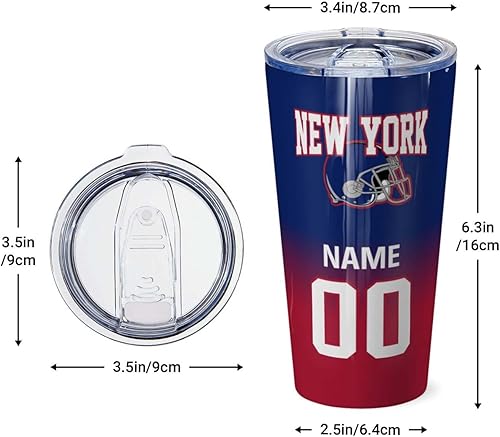 Miniatura 145 de OAOANS Taza de café de acero inoxidable personalizada con tapa sellada, regalo de ventilador aislado mantiene las bebidas frías y calientes. Diseño