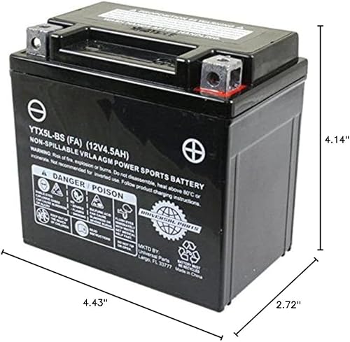 Miniatura 1 de Batería de 12V 4.5AH YTX5L-BS - Activada en fábrica