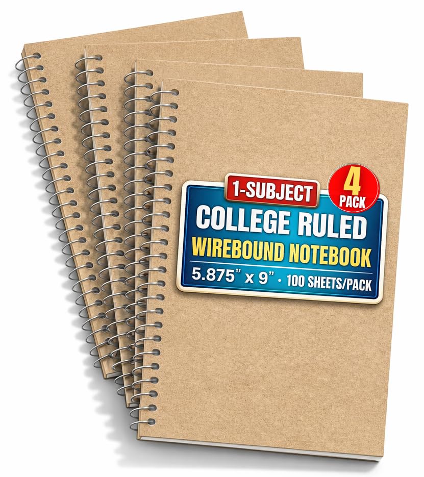 Cahier à spirales pour organiser vos cours de l'université au quotidien