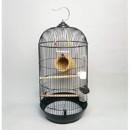 Amazon Aeon Hum 鳥かご 鳥ケージ 大型 インコケージ インコ オウムケージ オカメ セキセイ ボタン 附属品付き ブラック Aeon Hum 鳥かご ケージ 通販