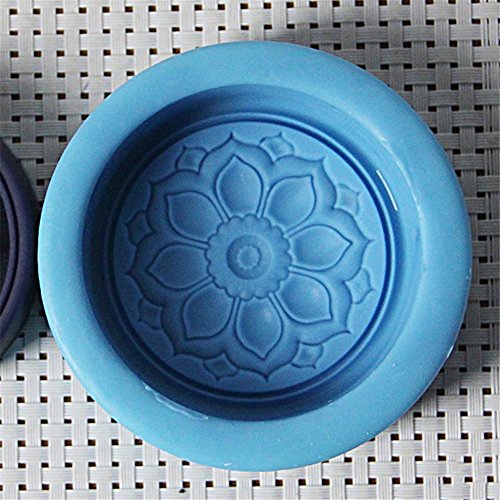 Round Flower Silicone Soap Molds Soap Molds For Soap Making Silicon Molds For Soaps Diy Craft Handmade Soap Candle Plaster Resin Mould (15131-9) #TOP4