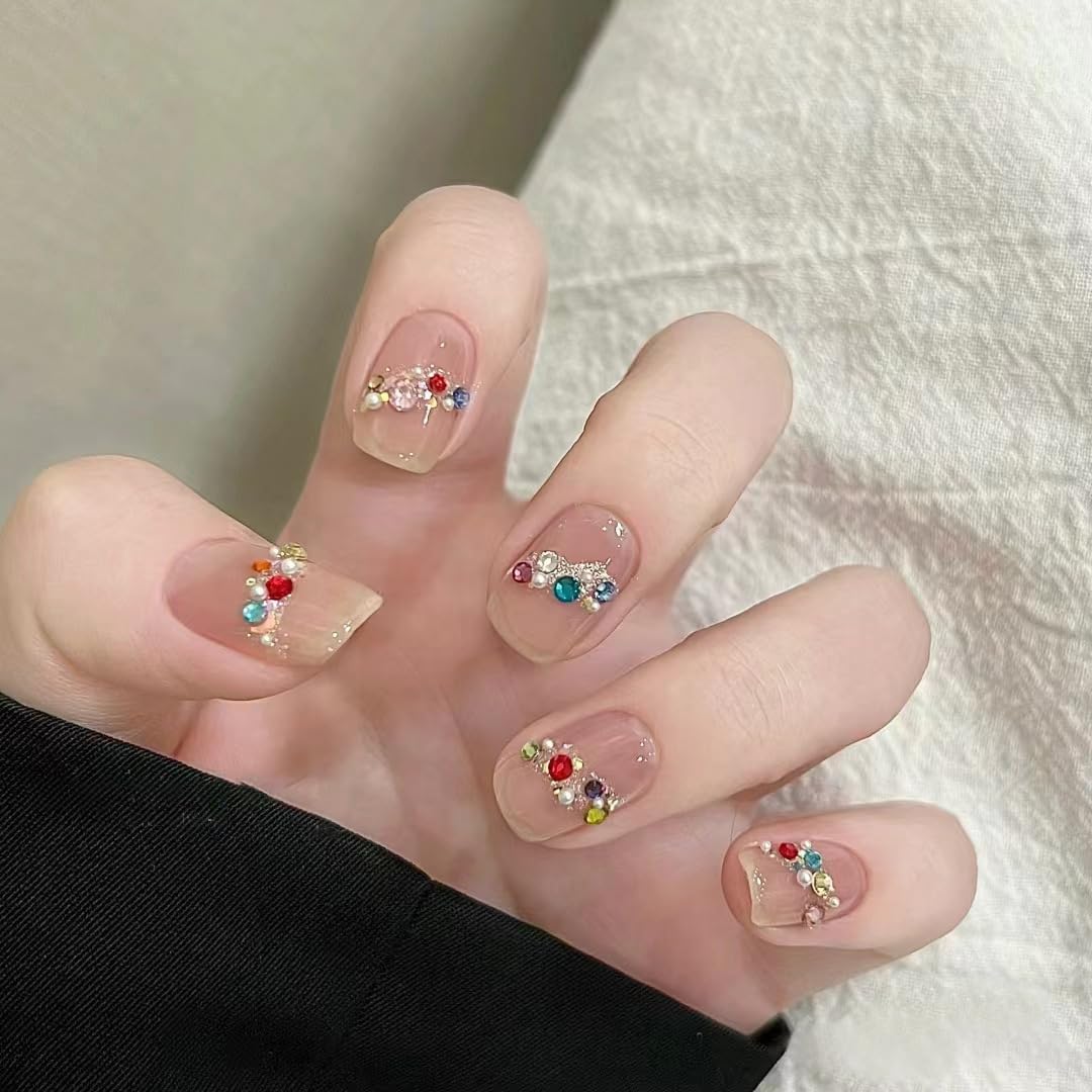 Amazon | ネイルチップ ショート 24枚入 ネイル チップ つけ爪  