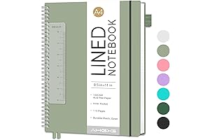 Lined Spiral Notebook for School and Work