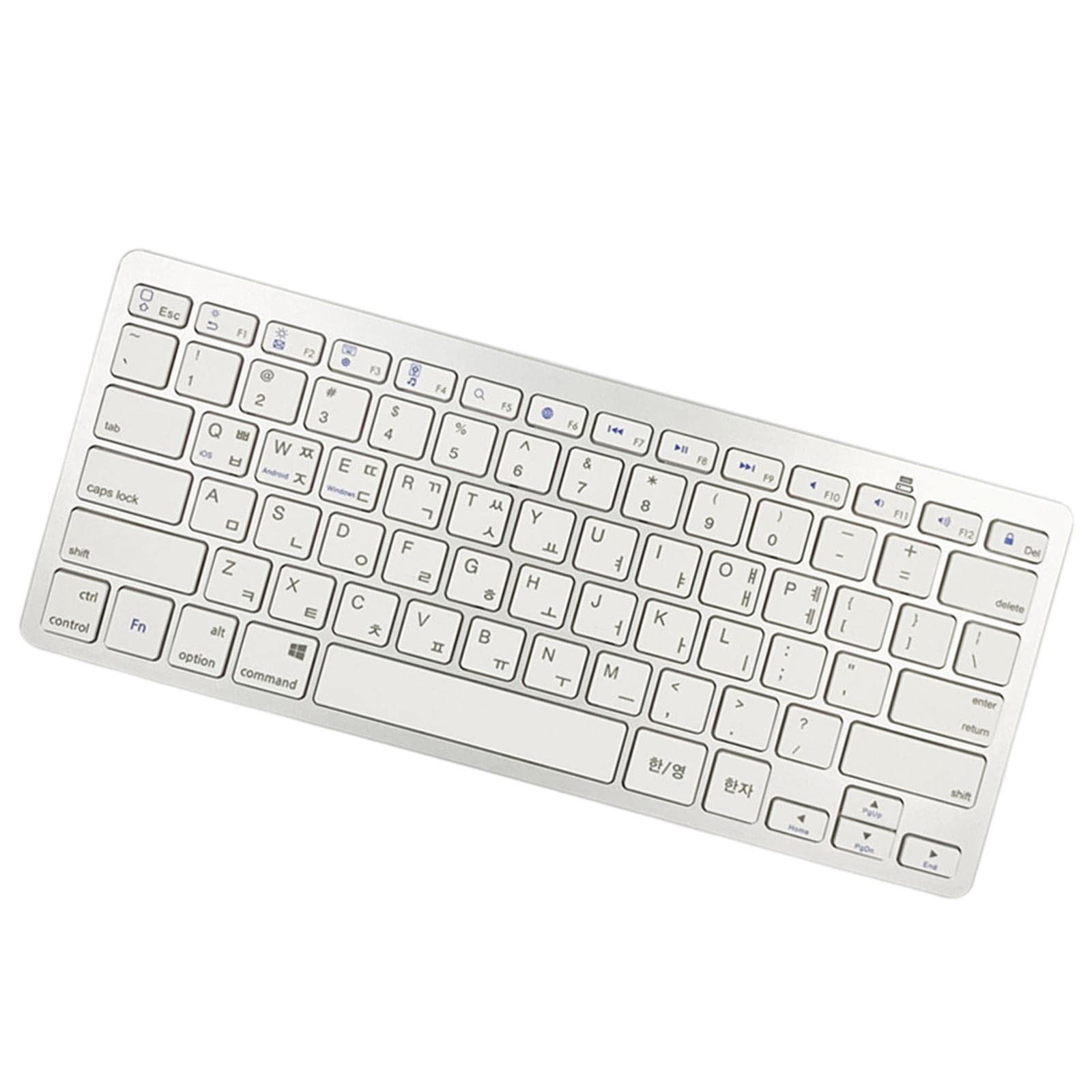 Silver Mini Korean 78 Keys Wireless Bluetooth Keyboard for Ipad-image-7