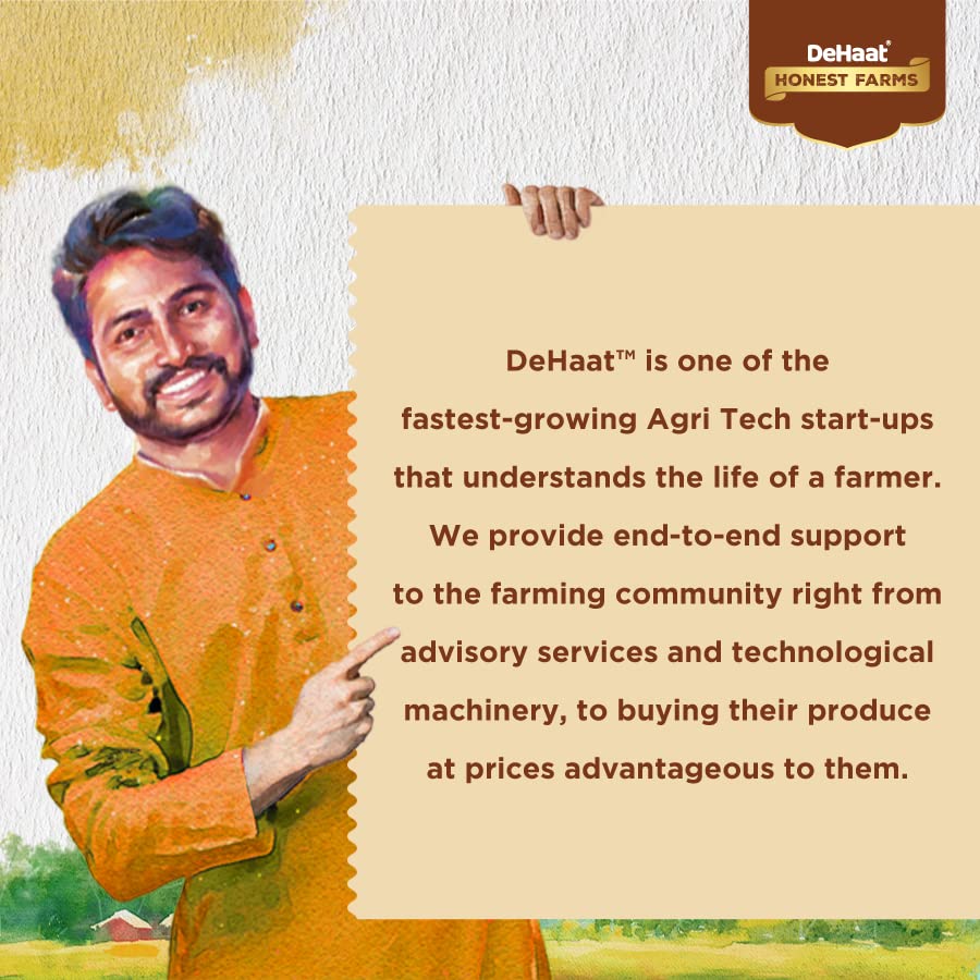 Image of DeHaat Honest Farms Pesticide Free Biryani Basmati Rice 1 KG (Pack of 2)