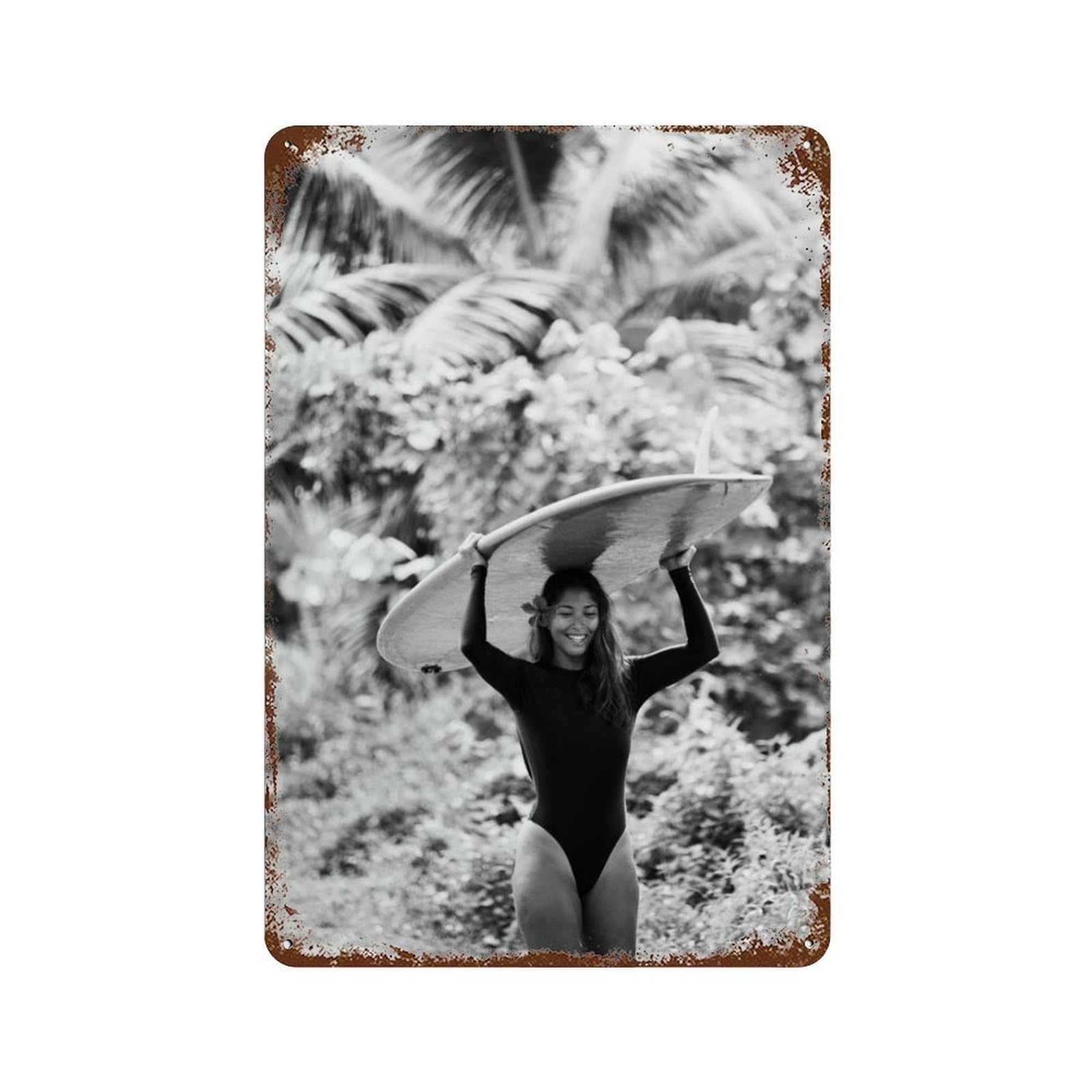 xiaoxiaoshen Vintage Beach Surfer (1) Wall Decor Art Metal Tin Poster Modern Home Decor Art Home Bar Shop Decorations Vintage Sign 30x20cm