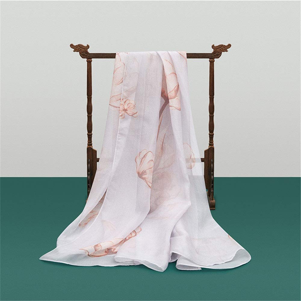 Pañuelos cuadrados de satén, Bufanda de cuello cuadrado, chal ligero seda satinada suave. Mujer Estampado floral Multi