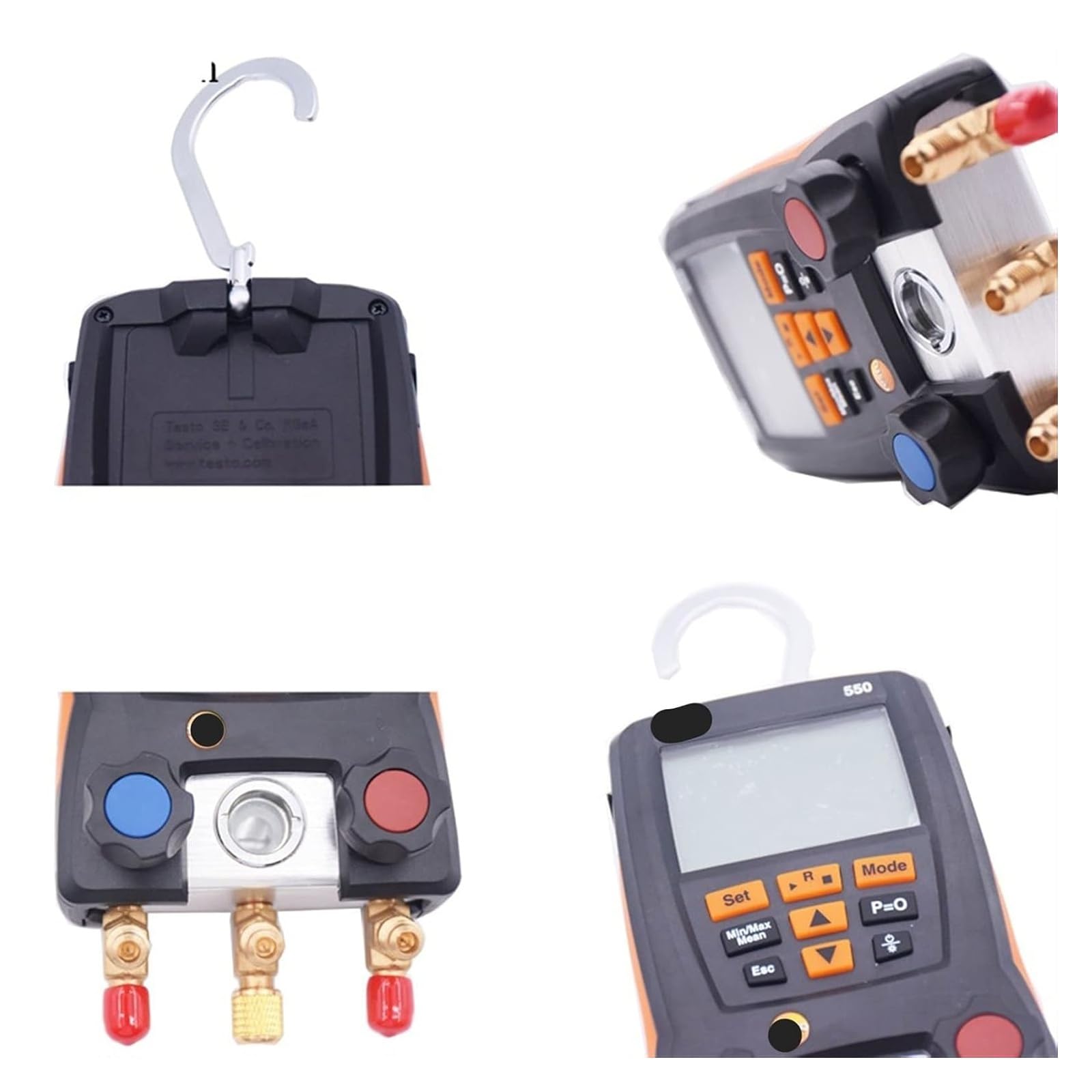 Testo 550 Kältemitteldruckmessgerät - ein Set aus Druckmessgerät mit Leistungssonde und zwei Drucksonden