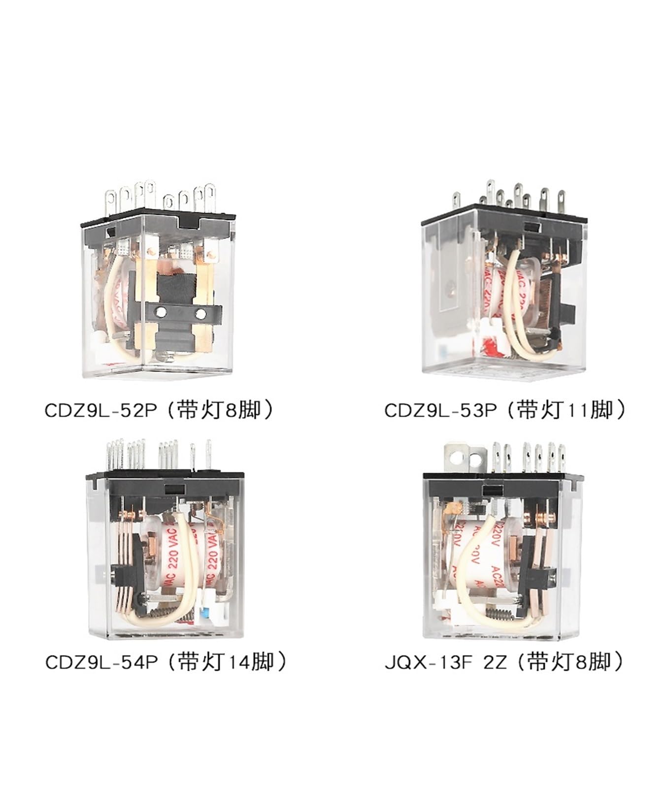 Single Phase Solid State Relay CDZ9L-54P Small MY4NJ Intermediate Relay ...