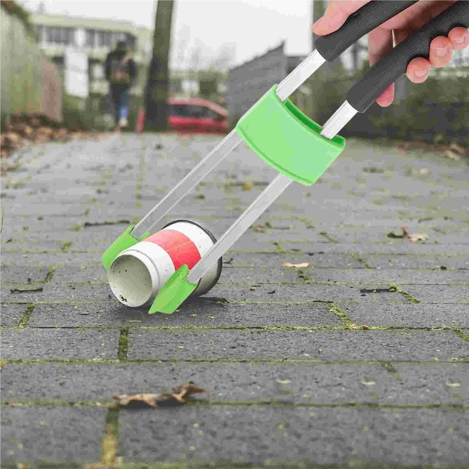 2 pz Raccoglitrice di Spazzatura Grabber Pick Pinze Reacher Clip Up Cartella Lettiera Morsetto Pulizia PRO Alluminio Bastone per Raccogliere Rifiuti