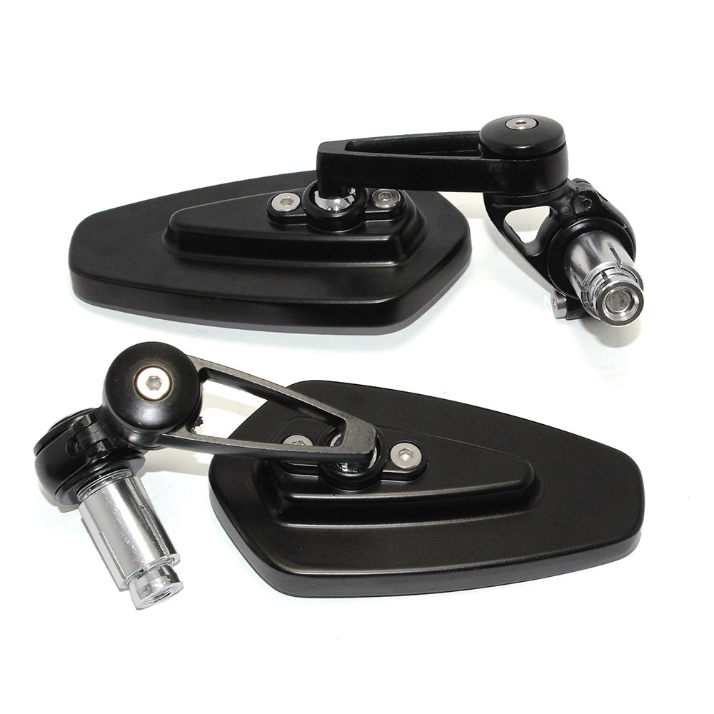 DREAMIZER Motorrad Rückspiegel Schwarz - 7/8 22mm Lenker Spiegel