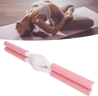 Yoga Training Stick Stainless Steel Retractable Posture Correct Improve Hunchback Yoga Stretching Tool Pink