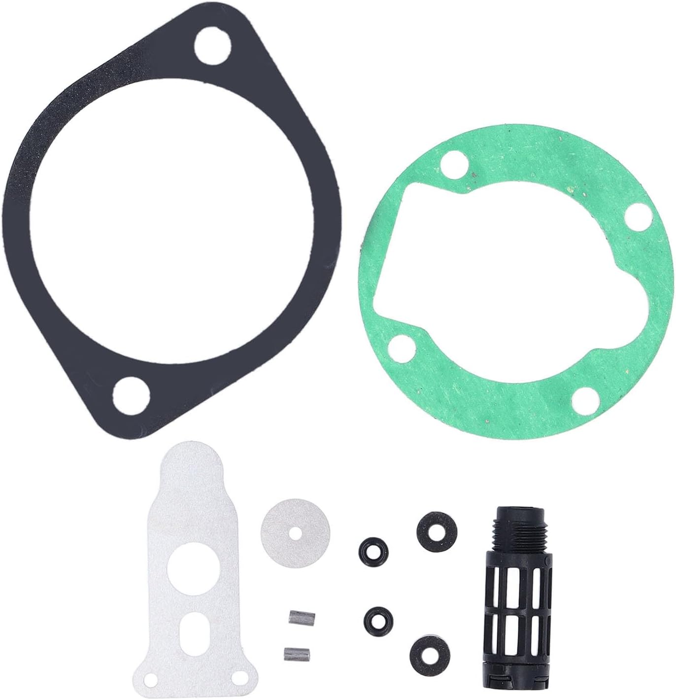 Fafeicy PCP Air Compressor Replacement Parts Kit, 2 Hole 4 Hole Paper Gasket Sealing Ring Filter Nozzle, Made of Metal, PVC, Applicable for 30mpa Air Pump Pressure, Popular, Fafeicyzc6u59t3gx