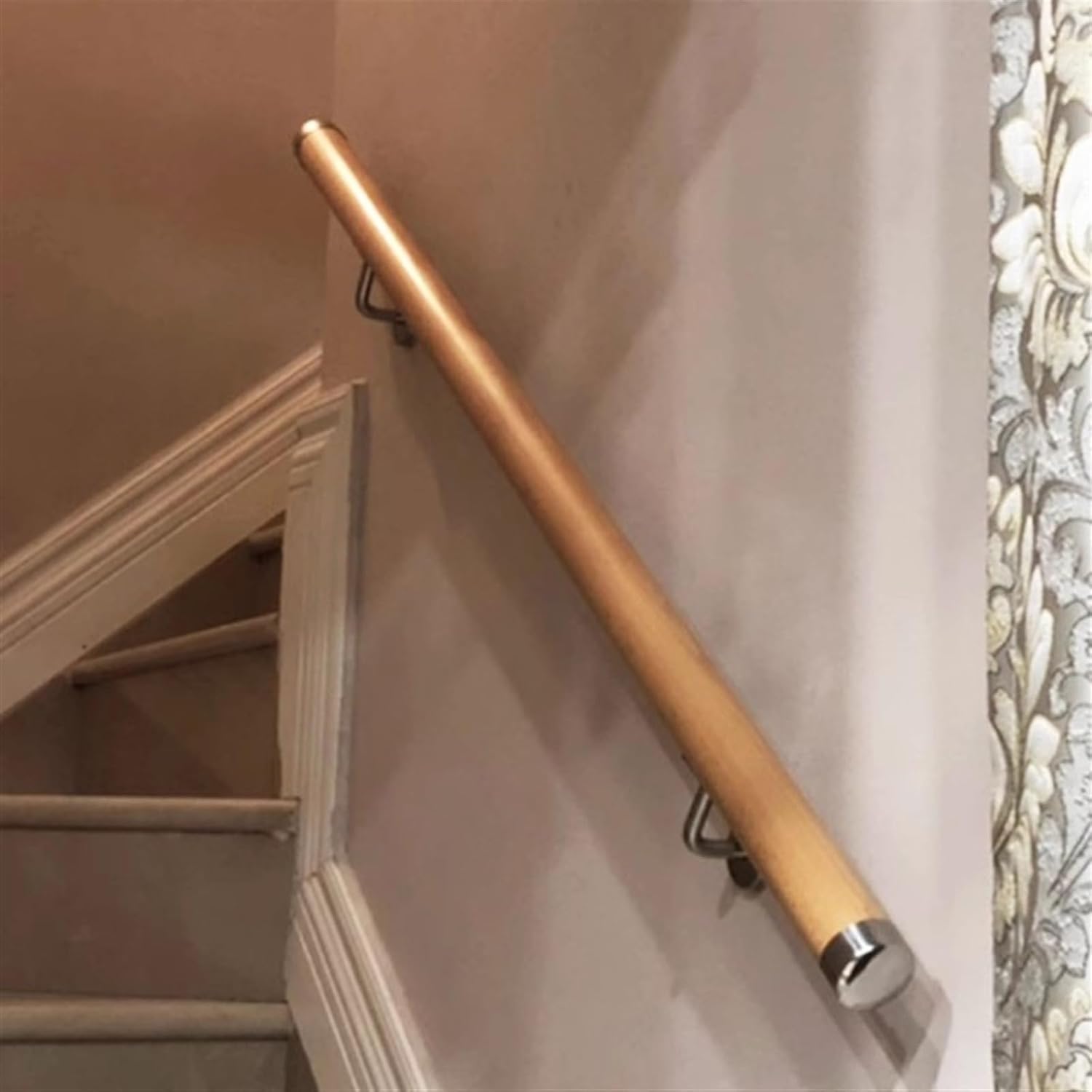Wallmounted Stairs Handrail Soild Wood Stair Railing