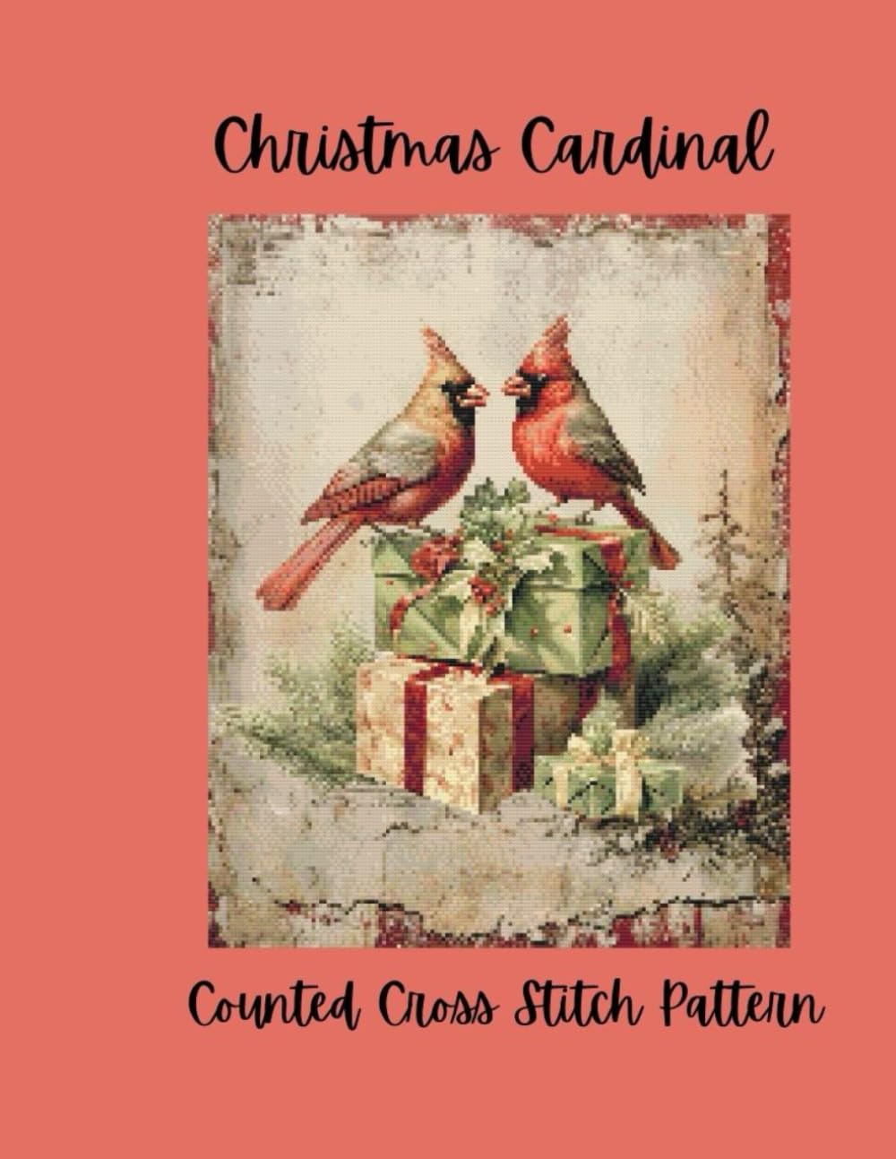 Christmas Cardinal: Counted Cross Stitch Pattern